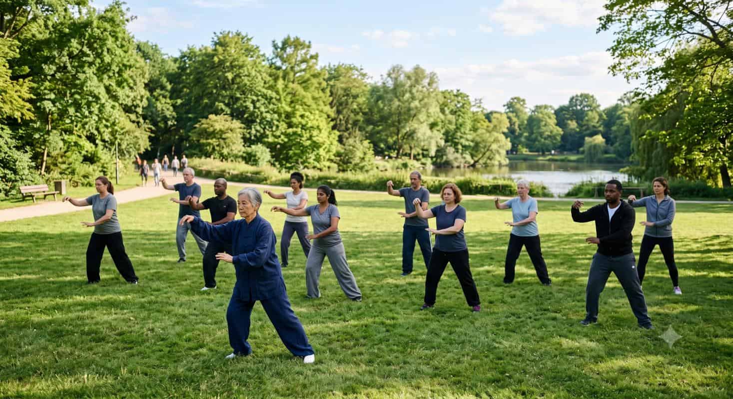 tai chi at the park